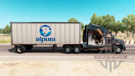 La piel de Alpura el metal remolque para American Truck Simulator