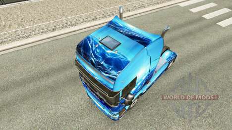 La luz Azul de la piel para el camión Scania para Euro Truck Simulator 2