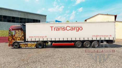 TransCargo de la piel para la cortina semi-remol para Euro Truck Simulator 2