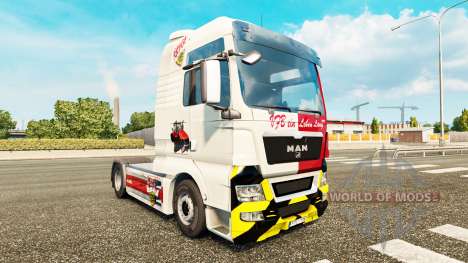 Skin VFB Stuttgart for MAN truck para Euro Truck Simulator 2