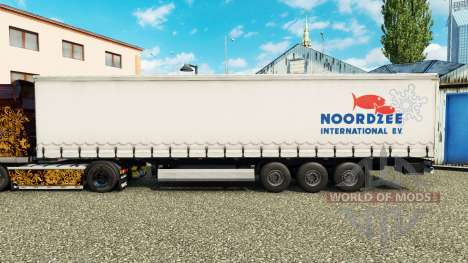 La piel Noordzee en una cortina semi-remolque para Euro Truck Simulator 2