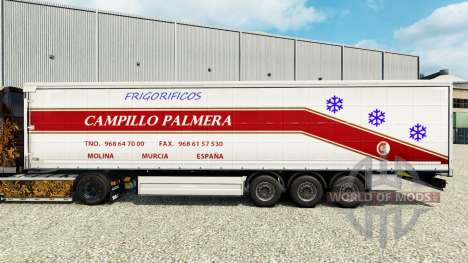 La piel de Campillo Palmera en una cortina semi- para Euro Truck Simulator 2