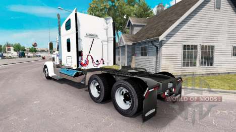 La piel en el FedEx camión Freightliner Coronado para American Truck Simulator
