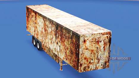 La piel Oxidado en refrigerada semi-remolque para American Truck Simulator