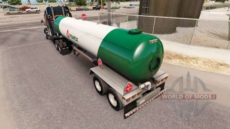 La piel v3 Pemex gas semi-tanque para American Truck Simulator