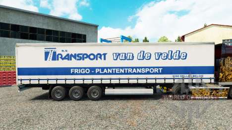 La piel de Transporte VdV en una cortina semi-re para Euro Truck Simulator 2