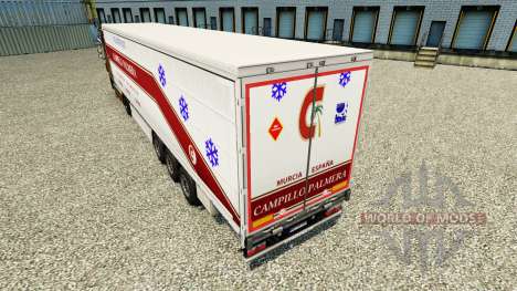 La piel de Campillo Palmera en una cortina semi- para Euro Truck Simulator 2