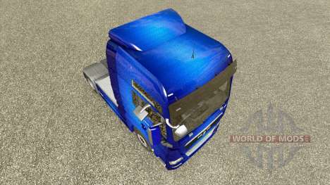 La piel Fantástica Azul tractor HOMBRE para Euro Truck Simulator 2