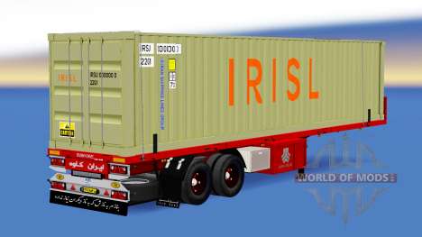 El semirremolque-contenedor de camión de Irisl para American Truck Simulator