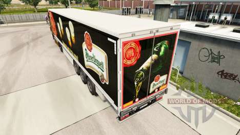 La piel de la Pilsner Urquell cortina semi-remol para Euro Truck Simulator 2