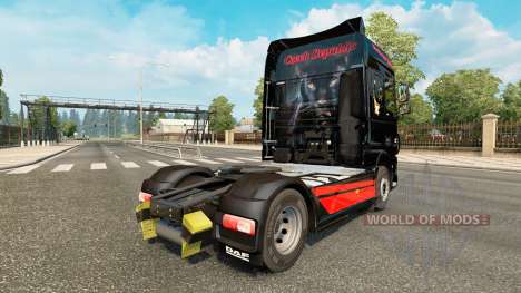Piel de Gato Negro Trans para el camión DAF para Euro Truck Simulator 2