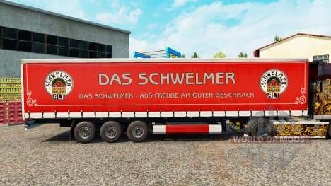 La piel Schwelmer en una cortina semi-remolque para Euro Truck Simulator 2