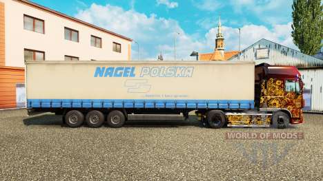 La piel de Nagel Polska cortina semi-remolque para Euro Truck Simulator 2