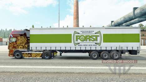 La piel Forst en una cortina semi-remolque para Euro Truck Simulator 2