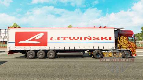 La piel Litwinski en una cortina semi-remolque para Euro Truck Simulator 2
