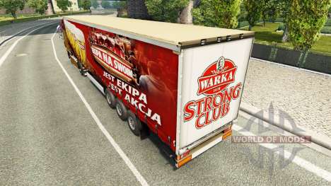 La piel Warka en una cortina semi-remolque para Euro Truck Simulator 2