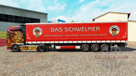 La piel Schwelmer en una cortina semi-remolque para Euro Truck Simulator 2