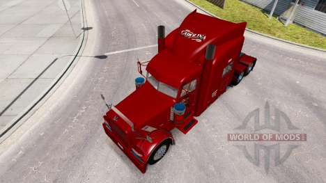La piel de Carolina del Tanque de Líneas para el para American Truck Simulator
