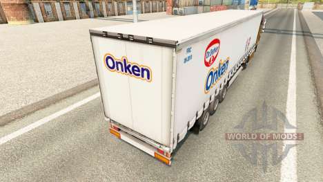 La piel de Dr. Oetker Onken en una cortina semi- para Euro Truck Simulator 2