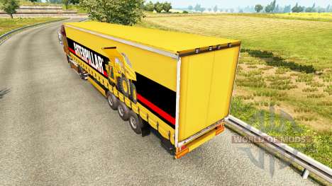 La piel de la Oruga en una cortina semi-remolque para Euro Truck Simulator 2