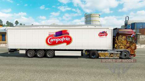 La piel de Campofrio en una cortina semi-remolqu para Euro Truck Simulator 2