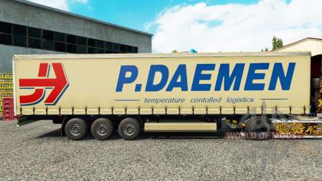 La piel P. Daemen en una cortina semi-remolque para Euro Truck Simulator 2