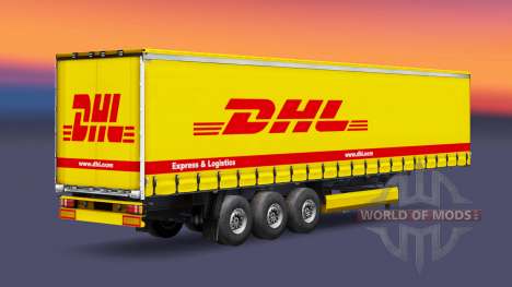 La piel de DHL Express Y de Logística en el remo para Euro Truck Simulator 2