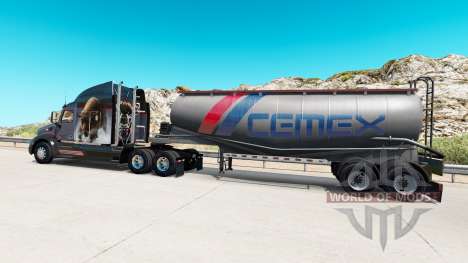 La piel de Cemex a semi-tanque de cemento para American Truck Simulator
