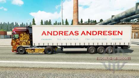 La piel Andreas Andresen en cortina semi-remolqu para Euro Truck Simulator 2