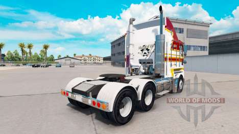 Скин Blanco y Marrón de rayas на Kenworth K200 para American Truck Simulator