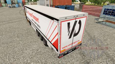 La piel Van Dongen de Transporte semi-remolque d para Euro Truck Simulator 2