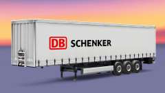 La piel DB Schenker Logistics en una cortina semi-remolque para Euro Truck Simulator 2
