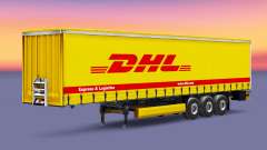 La piel de DHL Express Y de Logística en el remolque para Euro Truck Simulator 2