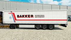 La piel de Bakker en una cortina semi-remolque para Euro Truck Simulator 2