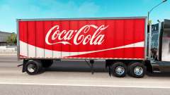 La piel de Coca-Cola de metal semi-remolque para American Truck Simulator