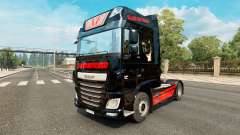 Piel de Gato Negro Trans para el camión DAF para Euro Truck Simulator 2