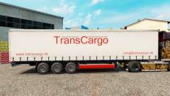 TransCargo de la piel para la cortina semi-remolque para Euro Truck Simulator 2