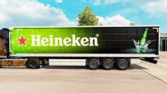 La piel de Heineken para la cortina semi-remolque para Euro Truck Simulator 2