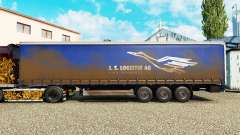 La piel de J. S. Logistik AG en una cortina semi-remolque para Euro Truck Simulator 2