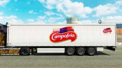 La piel de Campofrio en una cortina semi-remolque para Euro Truck Simulator 2