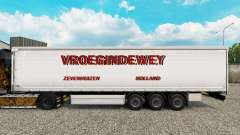La piel Vroegindewey cortina semi-remolque para Euro Truck Simulator 2