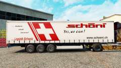 La piel Schoni en una cortina semi-remolque para Euro Truck Simulator 2