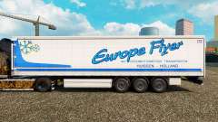 La piel Europa Volante en una cortina semi-remolque para Euro Truck Simulator 2