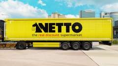 La piel Netto en una cortina semi-remolque para Euro Truck Simulator 2