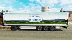 La piel Asturiana en una cortina semi-remolque para Euro Truck Simulator 2