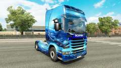 La luz Azul de la piel para el camión Scania para Euro Truck Simulator 2
