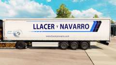 La piel Llacer y Navarro en una cortina semi-remolque para Euro Truck Simulator 2