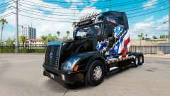 La Bandera americana de la piel para camiones Volvo VNL 670 para American Truck Simulator