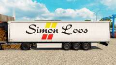 Simon Loos de la piel de la cortina semi-remolque para Euro Truck Simulator 2