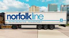 La piel Norfolkline cortina semi-remolque para Euro Truck Simulator 2